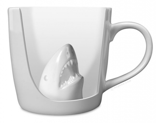 แก้วปลาฉลาม 3D