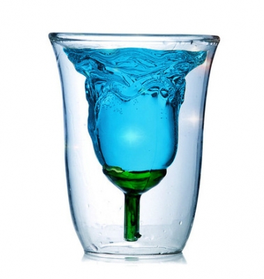 แก้วน้ำรูปดอกกุหลาบ