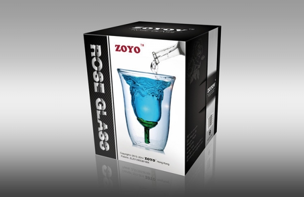 แก้วน้ำรูปดอกกุหลาบ