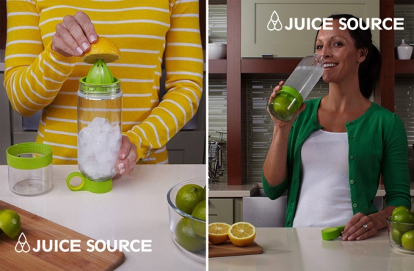 กระบอกคั้นน้ำผลไม้พร้อมดื่มแบบพกพา