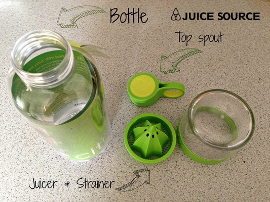 กระบอกคั้นน้ำผลไม้พร้อมดื่มแบบพกพา