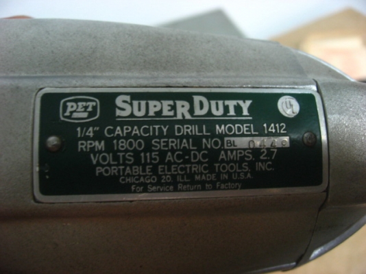 สว่านเก่า made in usa