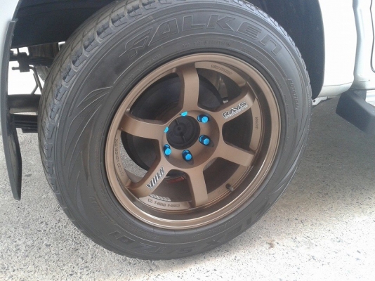 ขาย te37 18" 9*10 พร้อมยาง ฟอเคน265/60/18ปี11