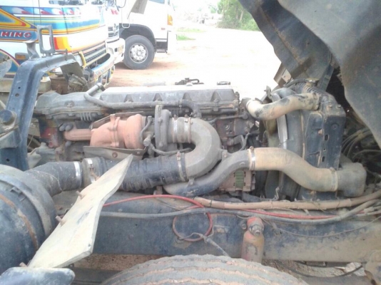 ขายรถสิบล้อ HIno FM3H วางเครื่องJo8c Turbo ดั้มเนียม พ่วงแม่ลูก2คาน ดั้มรถวิ่งงานอยู่