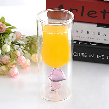 แก้วหัวใจคู่ทรงสูง