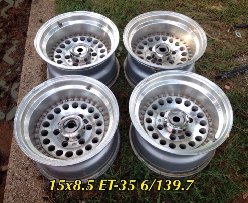 ขายล้อหยดน้ำ 15x8.5 ออฟ-35 6/139.7 ออฟลึก 4.5 นิ้ว ประมูลเองจากยุ่นครับ