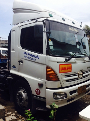 ขายหัวลากHINO FM1j 260 พร้อมหางพื้นเรียบสองเพลาพนัส