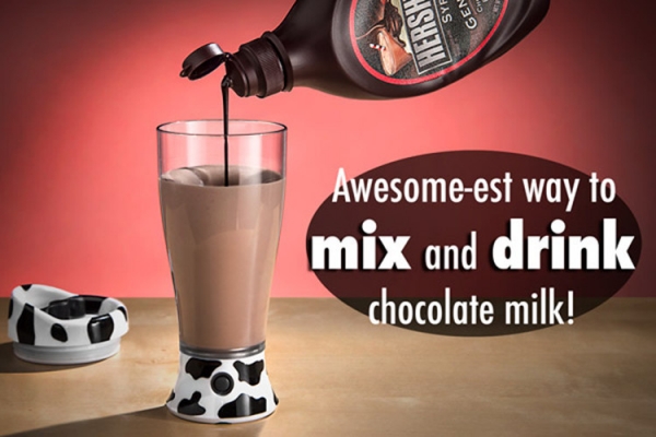 แก้วน้ำใส คนเองได้ Milk Mixer mug