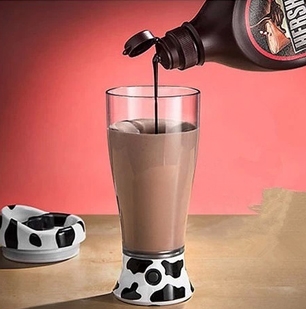 แก้วน้ำใส คนเองได้ Milk Mixer mug