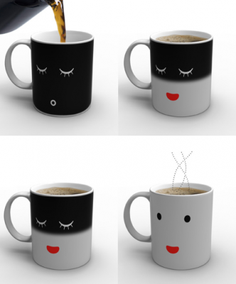 แก้วเปลี่ยนสีตามอุณหภูมิ Morning mug