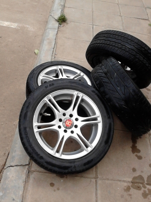 ขายแม๊ก ขอบ 15 ขนาด 4 รู 100 (HONDA ,TOYOTA 3 ห่วง) พร้อมยาง 195/55R15 TEL.081-427-3941 ขายแม๊ก ขอบ 15 ขนาด 4 รู 100 (HONDA ,TOYOTA 3 ห่วง) พร้อมยาง 195/55R15 TEL.081-427-3941
