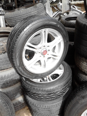 ขายแม๊ก ขอบ 15 ขนาด 4 รู 100 (HONDA ,TOYOTA 3 ห่วง) พร้อมยาง 195/55R15 TEL.081-427-3941 ขายแม๊ก ขอบ 15 ขนาด 4 รู 100 (HONDA ,TOYOTA 3 ห่วง) พร้อมยาง 195/55R15 TEL.081-427-3941