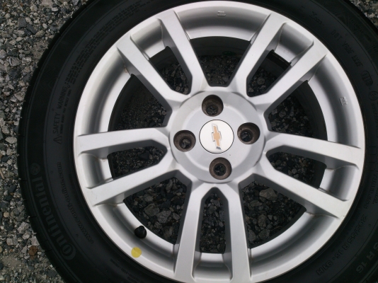 ขายแม็ก เชฟโรเลต 4รูขอบ16 พร้อมยางContinental 205/55R16 ยางสัปดาห์ที่11 ปี13 ดอกยางลึกเท่ากันไม่ร้าวไม่แตกลาย สภาพ90\% จำนวน 1 ชุด
