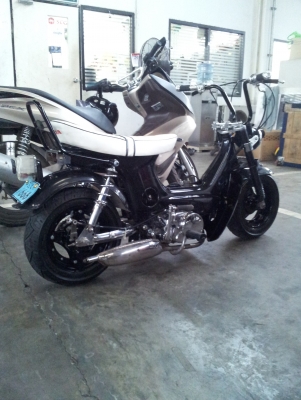 ชาลีเครื่องเวฟ100 สีใหม่ ล้อใหม่ เตี้ยๆยุ่นๆ