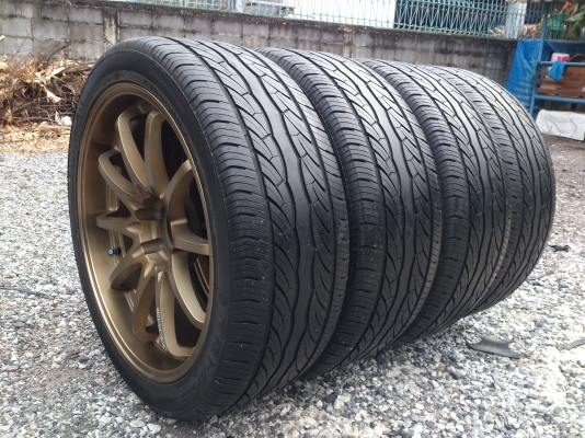 ขายแม็กCE28 6รู139.7 ขอบ22 พร้อมยาง 265/40R22 ยางสัปดาห์ที่24 ปี12 ดอกยางลึกเท่ากัน สภาพ90\% จำนวน 1 ชุด