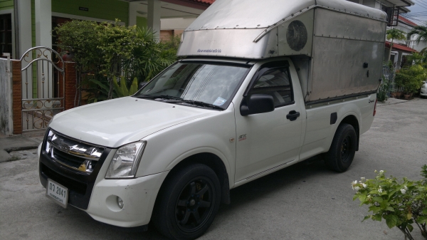 ขายD-MAX ตอนเดียว มือเดียวป้ายแดง เครื่อง 1J-GE เกียร์ออโต้ ติดแก๊ส มีหลังคา