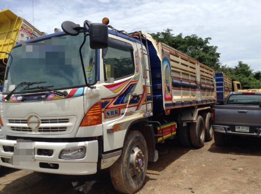 รถบ้านมือเดียวพร้อมใช้HINO MEGA260แรงปี49พ่วงดั้มแม่ลูก