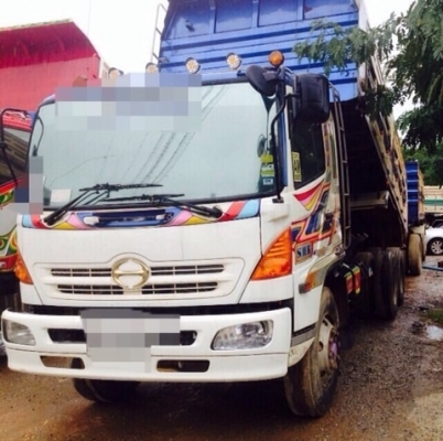 รถบ้านมือเดียวพร้อมใช้HINO MEGA260แรงปี49พ่วงดั้มแม่ลูก