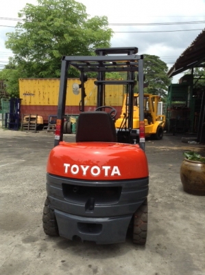 +++ ขายรถโฟล์คลิฟท์  TOYOTA 6FD25  ขนาด 2.5  ตัน  เครื่องยนต์ดีเซล  2Z  เสา  4  ม.  เกียร์ธรรมดา  งา 1,070  มม.  ยางลม  *** รถสภาพดี  พร้อมใช้งาน  รายละเอียด  ราคา คุยได้ครับ โทร. 081-659-7598 ***