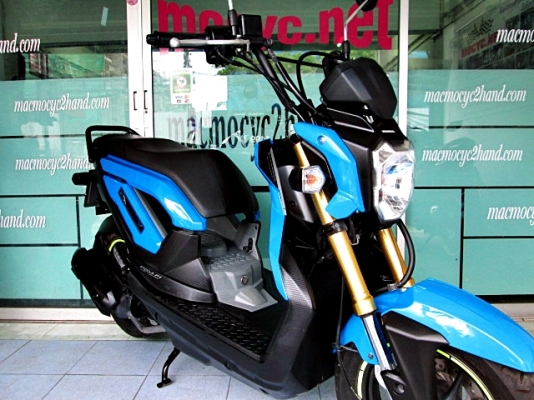 ZOOMER สีนํ้าเงิน สีรุ่นใหม่ รถเดือน พ.ย ปี 2556 ไมล์ 1195 โล ฟรีค่าโอน  44900