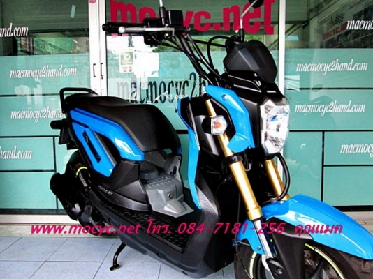 ZOOMER สีนํ้าเงิน สีรุ่นใหม่ รถเดือน ต.ค ปี 2556 ไมล์ 3399 โล ฟรีค่าโอน  42900