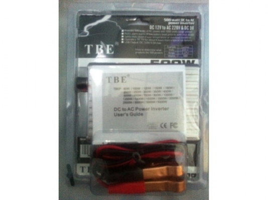 ของใหม่ส่งฟรี เครื่องแปลงไฟรถยนต์ เป็น ไฟบ้าน ยี่ห้อ TBE 500 W