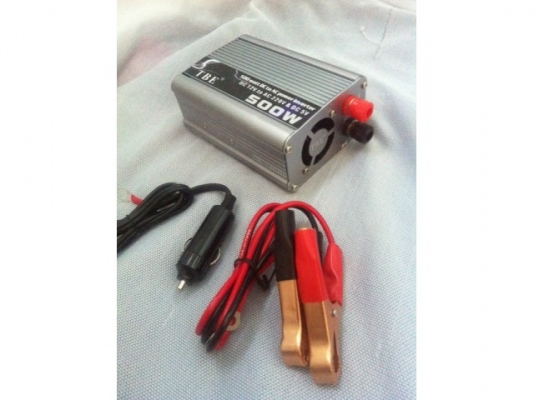 ของใหม่ส่งฟรี เครื่องแปลงไฟรถยนต์ เป็น ไฟบ้าน ยี่ห้อ TBE 500 W