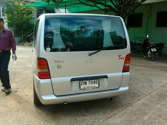 ขายรถตู้เบนซ์ วีโต้ ปี 2000 สภาพสวย เครื่อง 2000 cc ราคา 370,000 ต่อรองโทร  087-9666599  คุณหนาม