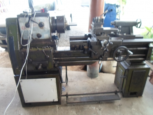 แท่นกลึง 5 ฟุต 3 เพลา เกียร์บล็อก พร้อมใช้งานได้ทันที 69,000