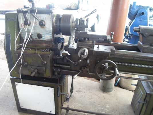 แท่นกลึง 5 ฟุต 3 เพลา เกียร์บล็อก พร้อมใช้งานได้ทันที 69,000