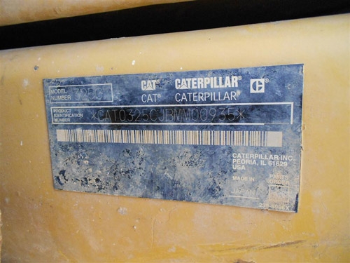 ขายด่วน!!! รถขุด Excavator  CAT325CL  สภาพดีมาก  Serial: BMM-00935