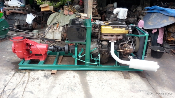 ขายเครื่องสูบน้ำ ขนาดเข้า6ออก6นิ้วของใหม่ เครื่องมังกรทองพร้อมเกียร์