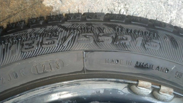 ล้อพร้อมยาง 185-55-15 ปี 13 เกือบป้ายแดง