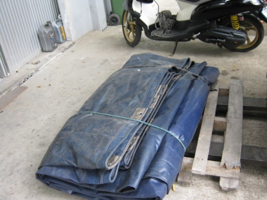 ขายผ้าใบคลุมรถ6-10ล้อ