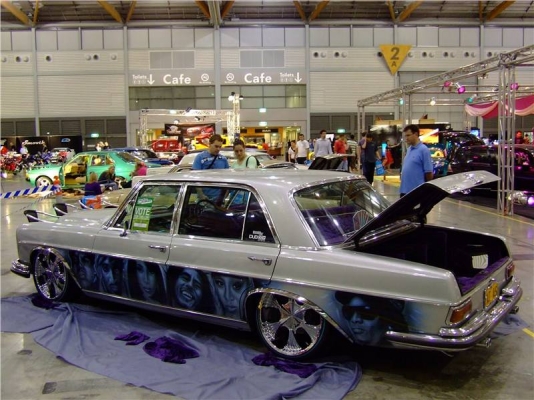 ขายกระจกมองข้าง Benz W108 เลนฟ้าแท้ ข้างขวาสภาพแจ่มๆ2000