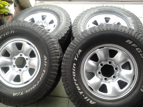 กะทะ 6รู Vigo ของใหม่ + BF All 265/75/16 ปี09