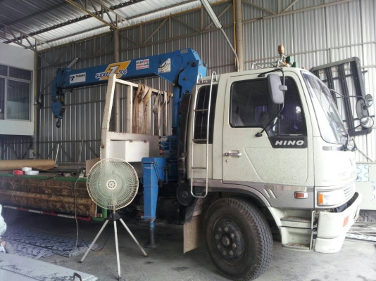 HINO-เครื่องHO7D-195-ติดเครนTADNO-ท้องV-5ตัน4ปลอก-3ชัก-7.20เมตร.รวมเครน-สภาพสวยพร้อมใช้-ราคา-1.090.000บ