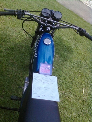 ขายkawasaki ke125สวยๆสีใหม่อะไหล่แท้ทั้งคันทะเบียนโอน38,000