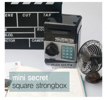 กระปุกออมสินตู้เซฟดูดแบงค์ หยอดเหรียญ