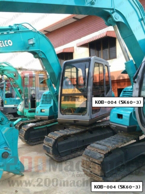 รถแบคโฮมือสอง KOBELCO SK60-3 สภาพรถเยี่ยม 090-268-2646
