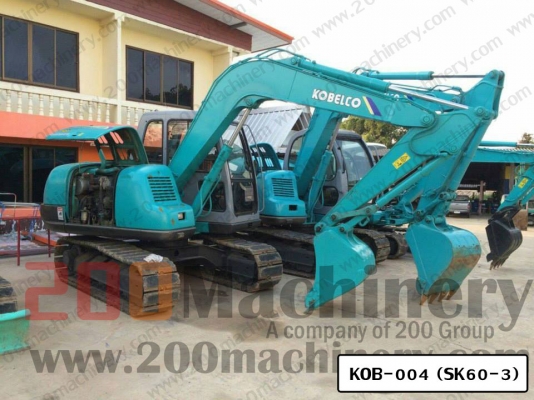 รถแบคโฮมือสอง KOBELCO SK60-3 สภาพรถเยี่ยม 090-268-2646