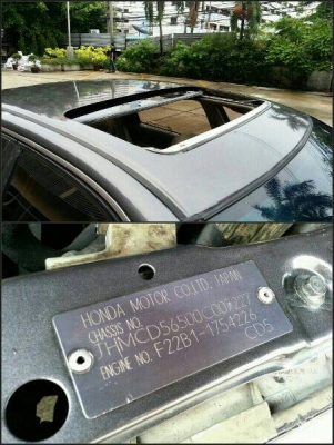 ขายACCORD CD5 ตัวประกอบนอก SUNROOF เครื่องVTEC ติดLPG ล้อแท้VOLK ดิส4ล้อ เบาะไฟฟ้า รถสวย สีสวยมี