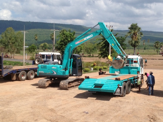 ขายรถ 10ล้อ 1 เพลา บรรทุกรถแม็คโคร 200-320