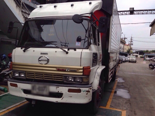 ขายรถบรรทุกหกล้อตู้แห้ง HINO F17 เครื่อง EH700 เดิมๆ ตู้แห้งยาว 7.20 เมตร ทะเบียนพร้อม