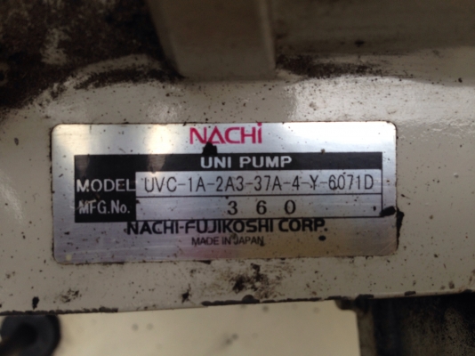 ขายปั้มน้ำมันไฮโดรลิค Nachi 5 HP. 220 V 3 สาย made in Japan พร้อมซาลีนอยวาล์ว 24 vdc มีออยคลูเลอร์ในตัว สภาพสวย อุปกรณ์ครบ พร้อมใช้งาน