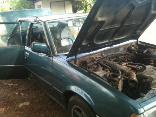 Galant สีเขียวทำสีมาใหม่ วางเครื่องนิสสันหัวฉีด twincam 16 vale CA18 เดิมคิ้วเลสครบภายนอกสวย ทะเบียน มิ.ย.58 พร้อมโอน ขาย 17,000 บาท