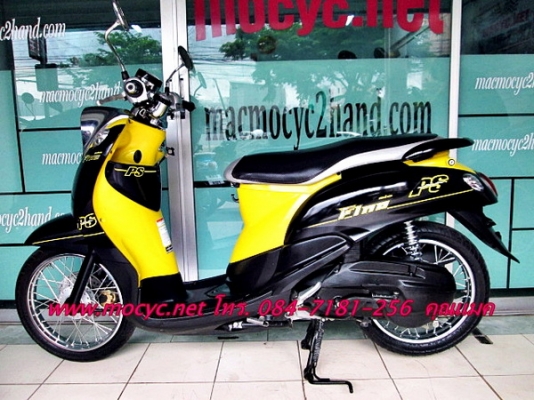 Fino ps สีดำเหลือง ปี 55  สีขายดี ไมล์ 8 พันโล ของแถม 3 รายการ 24500