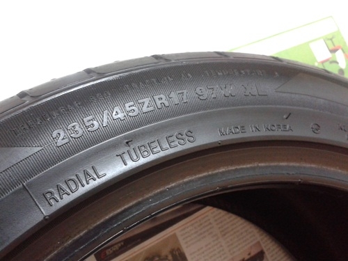 ยาง,235-45-17 KUMHO KU31 ดอกหนาปี11หนึ่งคู่ 2,400