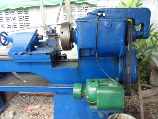 แท่นกลึง 7 ฟุต อังกฤษ 2 เพลา เกียร์บล็อก ไฟบ้าน พร้อมใช้งาน เครื่องนิ่ง 60,000