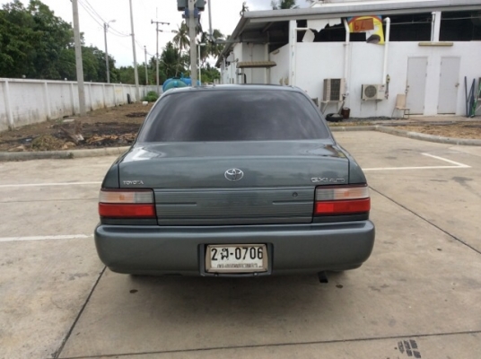 ขายรถบ้าน โตโยต้า โคโรล่า สามห่วง ปี95 เครื่องเดิม 1.3 gxi หัวฉีด เกียร์ออโต้ ติดแก๊ส lpg เพาเวอร์ กระจกไฟฟ้าทั้งคัน ใช้ได้ทุกบาน แอร์หนาว ตัวถังเดิมๆ ไม่มีชนเลย สีเต็มเงา มีริ้วรอยเล็กน้อย เครื่องดี เกียร์เปลี่ยนนิ่มมาก รถขับดีมาก ช่วงล่างเงียบ ประหยัดสุ